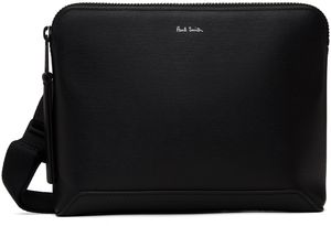 Paul Smith Black Embossed Musette Bag