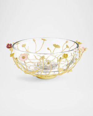 Wildflowers Serving Glass Bowl