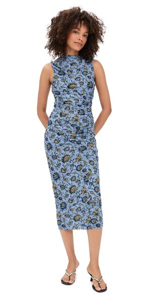 Veronica Beard Jean Sylviani Dress Ice Blue Multi XS