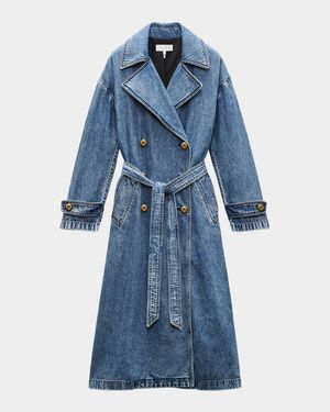 Featherweight Alora Denim Trench Coat
