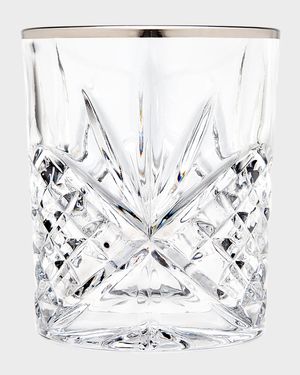 Dublin Platinum Double Old-Fashioneds, Set of 4