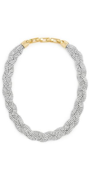 Clare V. Fete Collar Necklace Clear One Size