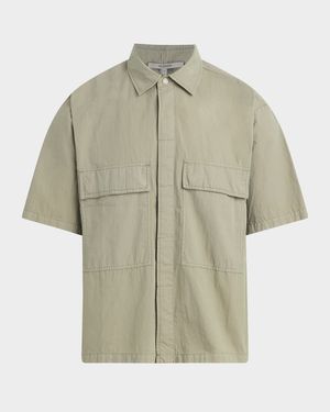 Men's Cotton-Blend Utility Shirt