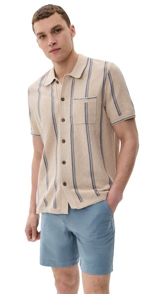 Faherty Sweater Shirt Summit Creek Stripe S