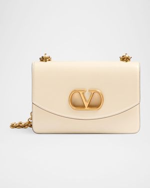 Vain Flap Leather Chain Shoulder Bag
