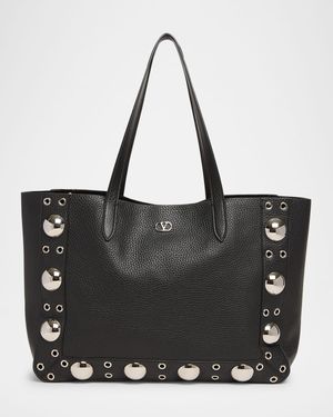 Nellcote Studded Leather Tote Bag