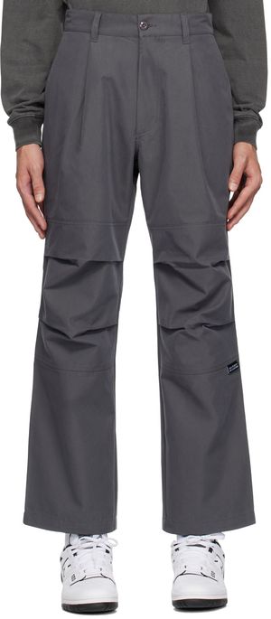Uniform Bridge Pantalon gris à nervures