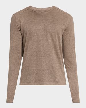 Men's Linen Long-Sleeve T-Shirt
