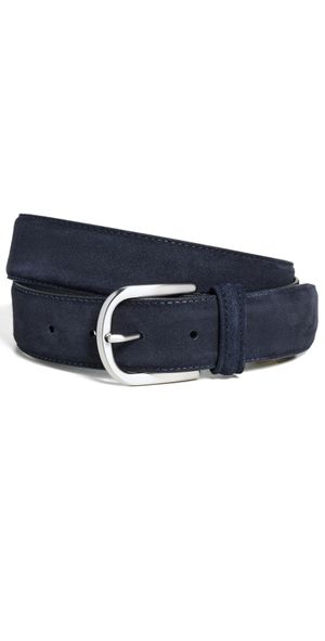 Anderson's Suede Belt Navy B1 36