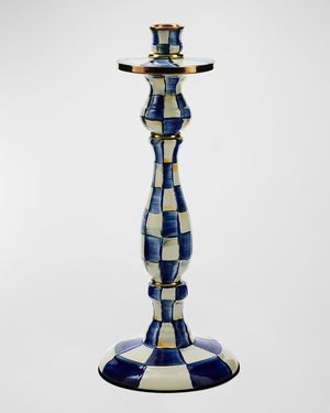 Royal Check Large Candlestick