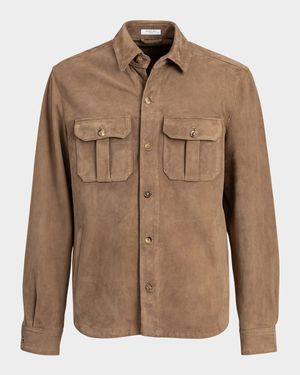 Men's Suede Overshirt