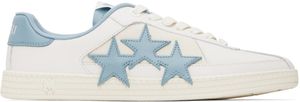 AMIRI White & Blue Pacific Sneakers