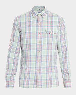Men's Classic Fit Plaid Twill Shirt