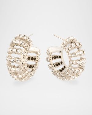 Rhinestone Hoop Earrings
