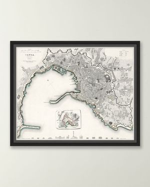 Italian Map Series - Genoa