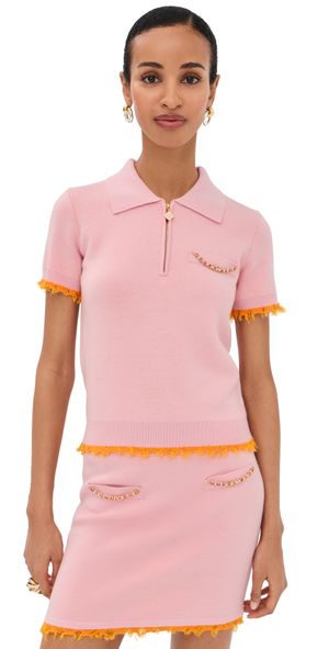 Casablanca Double Face Polo Pink XS