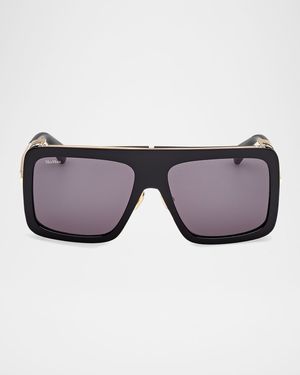 Jean Acetate Rectangular Sunglasses