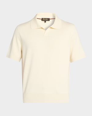 Men's Empire Wool Jersey Knit Polo Shirt