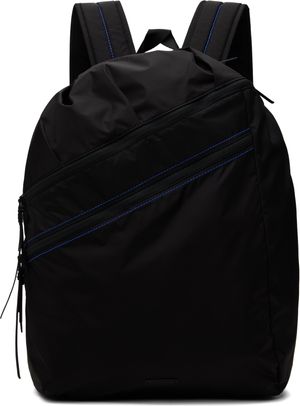 ADER error Sac à dos noir à écusson à logo