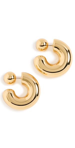 Jenny Bird Tome Large Hoops High Polish Gold One Size