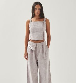 Alohas - Pantalons en coton - Taille L - Marron