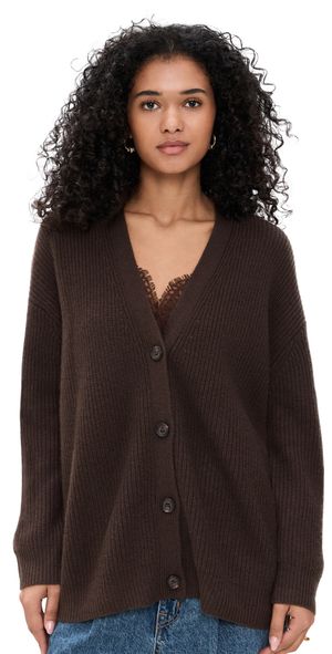 Jenni Kayne Cashmere Cocoon Cardigan Chocolate Chocolate M