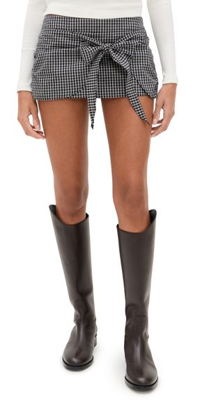 Lioness Kensington Mini Skort Noir Check XXS
