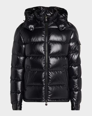 Men's Maya Hooded Short Down Puffer Jacket