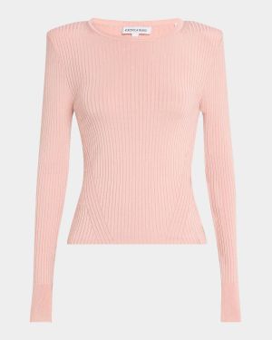 Acara Ribbed Scoop-Neck Pullover