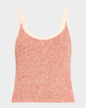 Stripe Scoop-Neck Tank Top