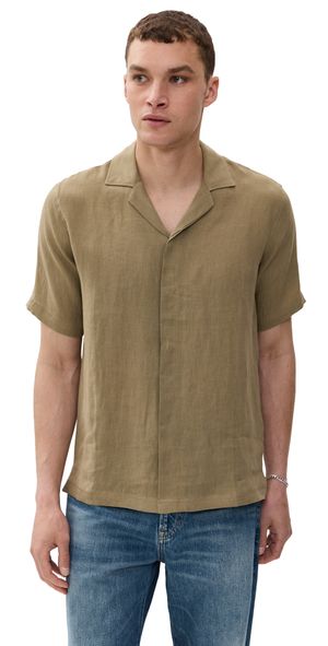 Orlebar Brown Maitan II Linen Shirt Agave L