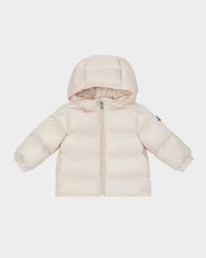 Girl's Sharon Long Season Hooded Down Jacket, Size 6M-3