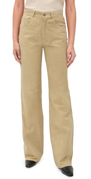 HAIKURE Korea Suede Pants Beige 30