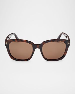 Haylay Acetate Rectangle Sunglasses