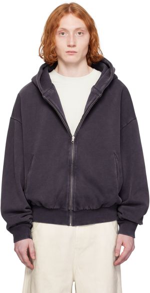 Entire Studios Navy Thermal Hoodie