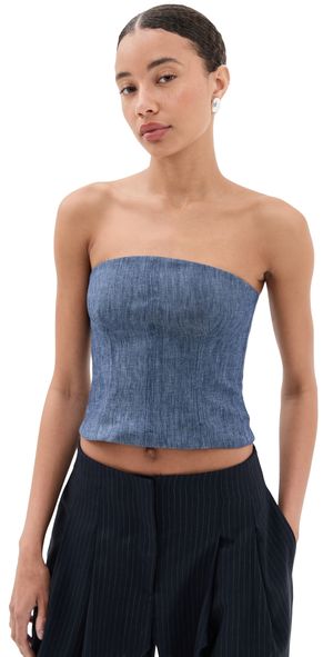 TWP Jillian Bustier Medium Indigo 00