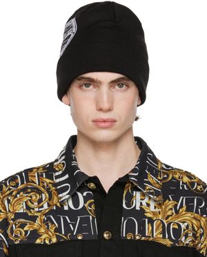 Versace Jeans Couture Black Space Beanie