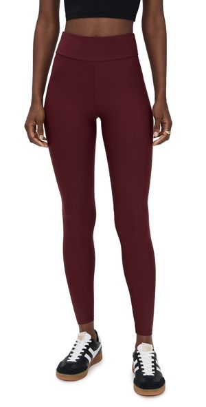 STYLEST Straight Leg Pleggings Burgundy M