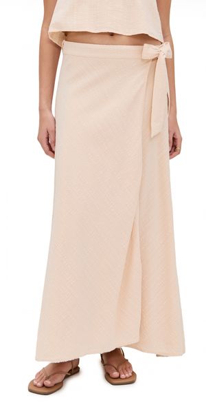 Z Supply Salerno Wrap Skirt Sandshell L