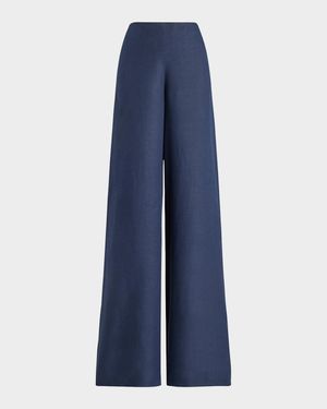 Daria Linen Wide-Leg Pants