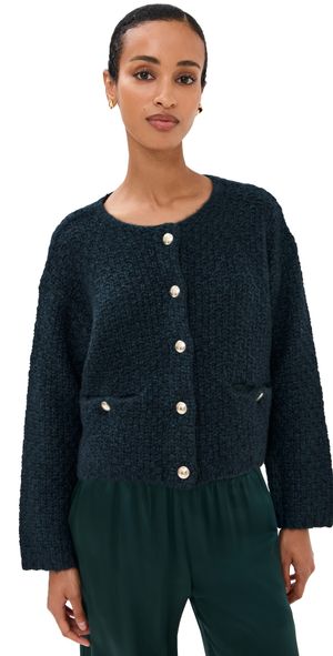 Sablyn Charlene Cropped Welt Pocket Cashmere Jacket Sacramento Multi L