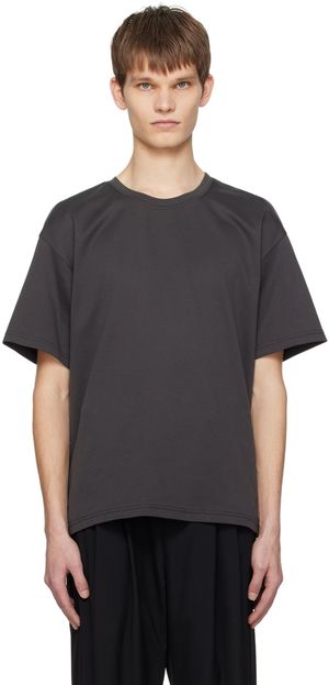 ATTACHMENT T-shirt gris à col ras du cou