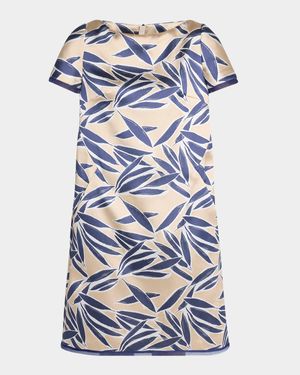 Safari Jacquard A-Line Dress