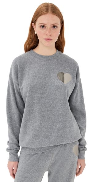 SPRWMN Heart Logo Sweatshirt Dark Heather Grey S