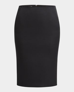 Techno Scuba Pencil Skirt