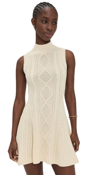 STAUD Charade Sweater Dress Ivory M