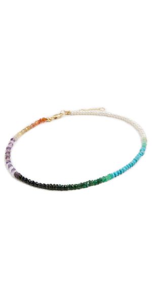 SHASHI Natasha Gemstone Anklet Phoenix One Size
