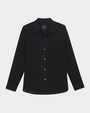 Ellis Gauze Button-Front Shirt