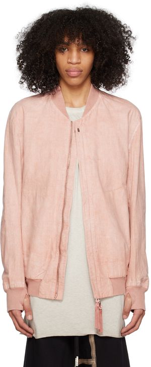 Boris Bidjan Saberi Pink J3.4 ST Reversible Bomber Jacket