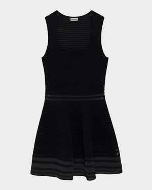 Lottie Stripe Illusion Mini Dress